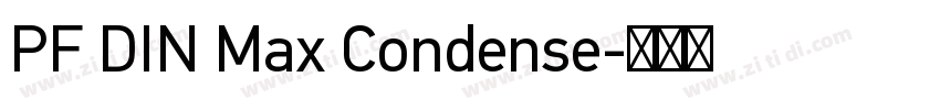 PF DIN Max Condense字体转换
